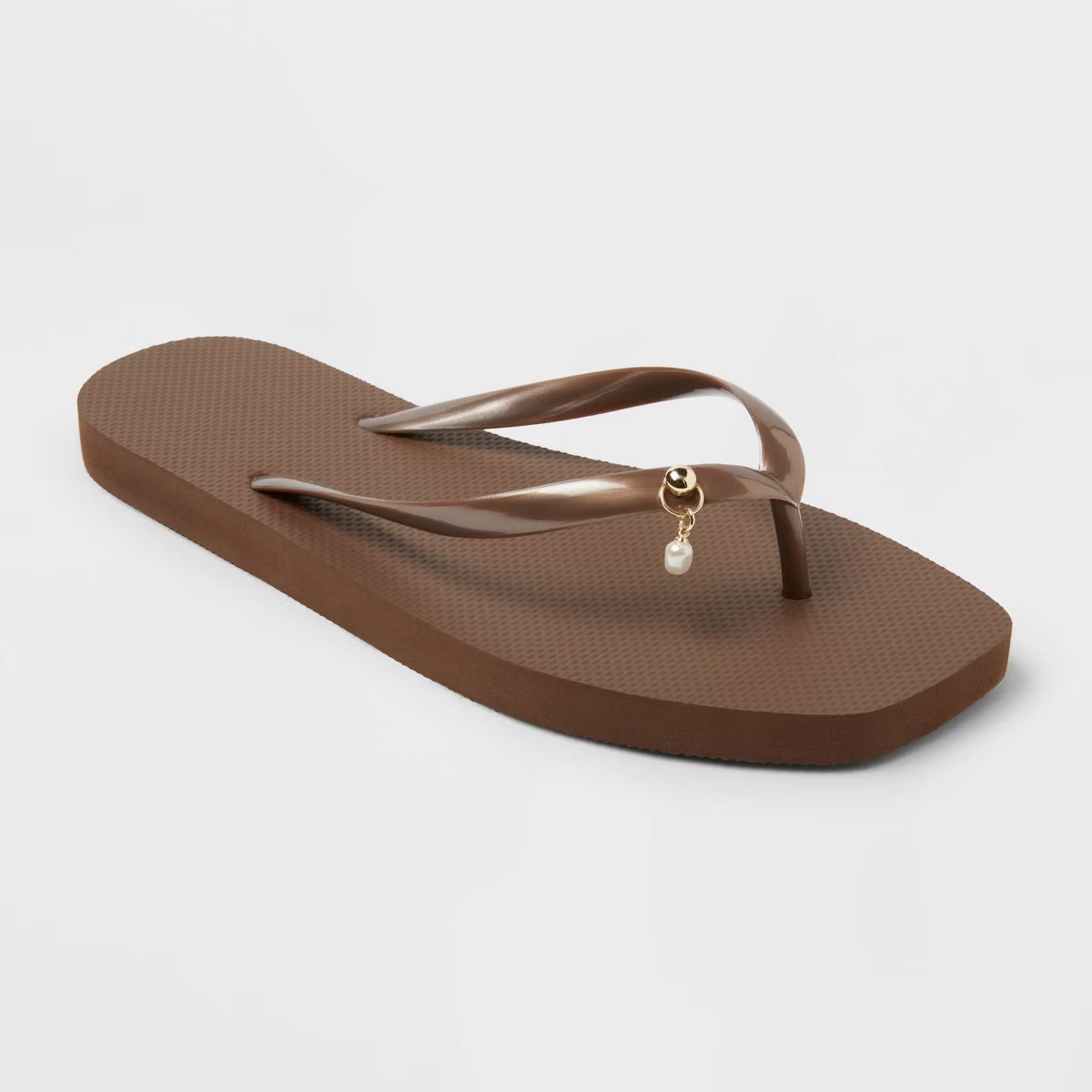 Women's Palmer with Charm Square Toe Flip Flops - Shade & Shore™ | Target