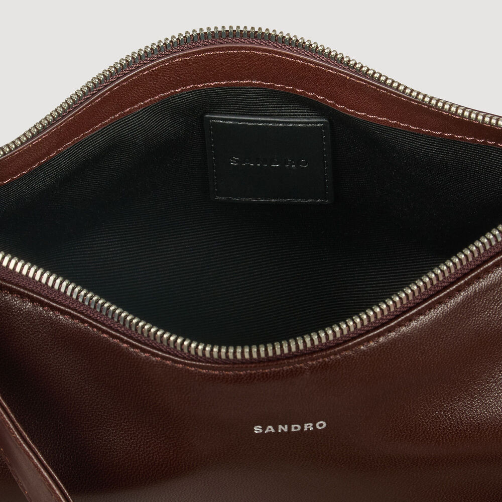 Small leather crossbody bag | Sandro US | Sandro-Paris US