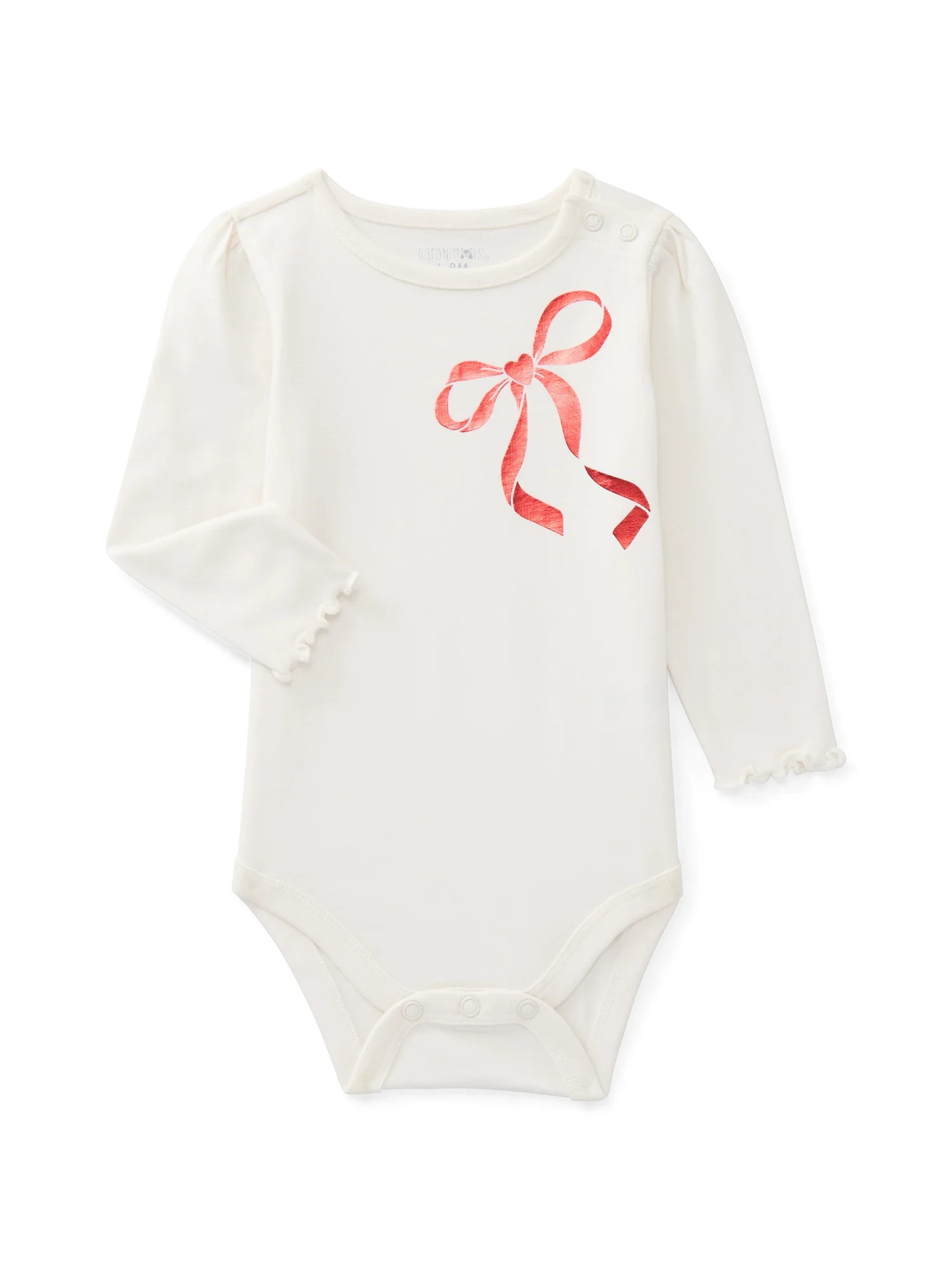 Garanimals Baby Girls Graphic Bodysuit with Long Sleeves, Sizes 0M-24M | Walmart (US)