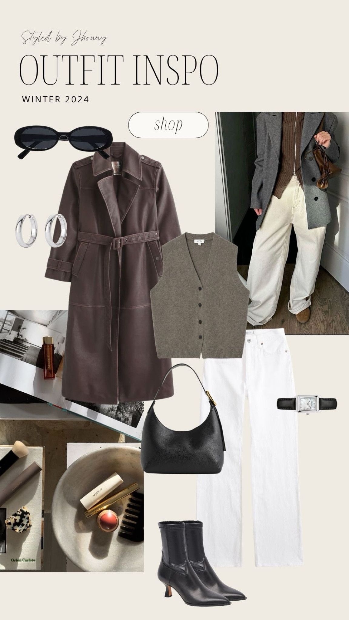 Leather trench coat winter outfit inspo! Winter outfits, boots.

#LTKSeasonal #LTKStyleTip #LTKShoeCrush