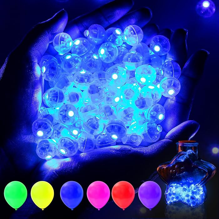 AIKEI 50pcs LED Balloon Lights, Mini Balls Lights,Long Standby Time Party Lamps,Waterproof Led Li... | Amazon (US)