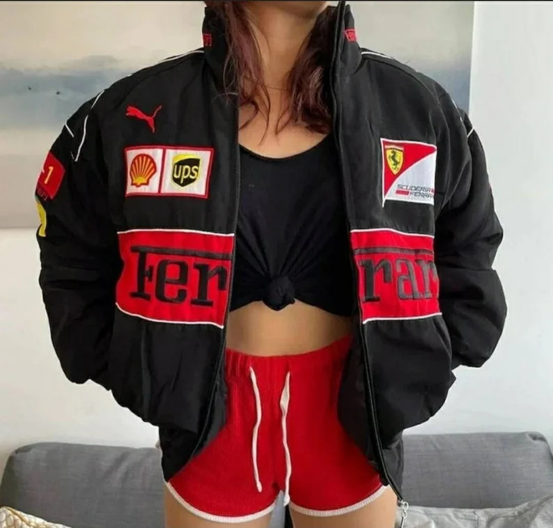 Formula 1 Jacket Racing Vintage Style Ferrari Streetwear Team - Etsy Australia | Etsy (AU)