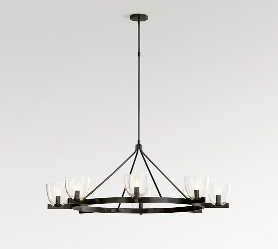 Chamberlin Metal Round Chandelier (50") | Pottery Barn (US)