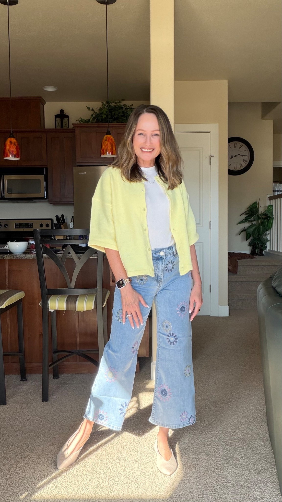 Cutest embroidered denim! Still love yellow for this spring!

#LTKootd