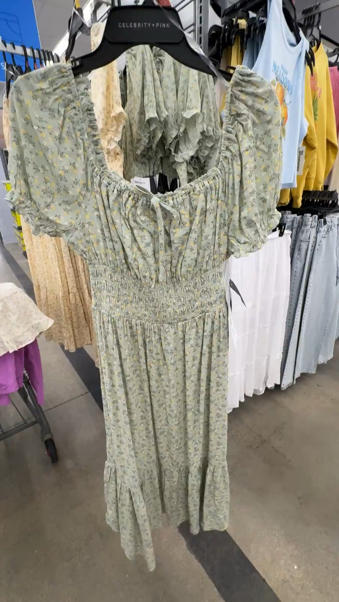 Walmart floral midi dress 

#LTKootd