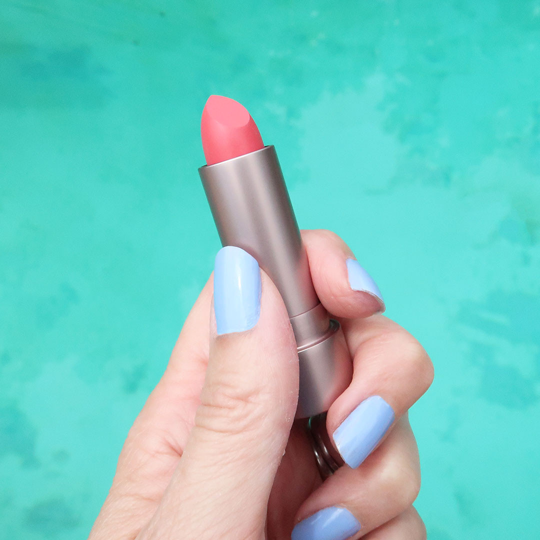 Love this bold lipstick hue for summer and early fall. It's so pretty! Made from natural ingredients and made in the USA. Love that! 

 #LTKBeauty