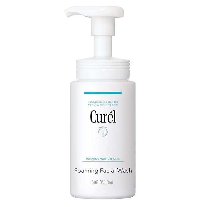 Curel Japanese Skin Care Foaming Daily Face Wash for Sensitive Skin, Hydrating Facial Cleanser fo... | Amazon (US)