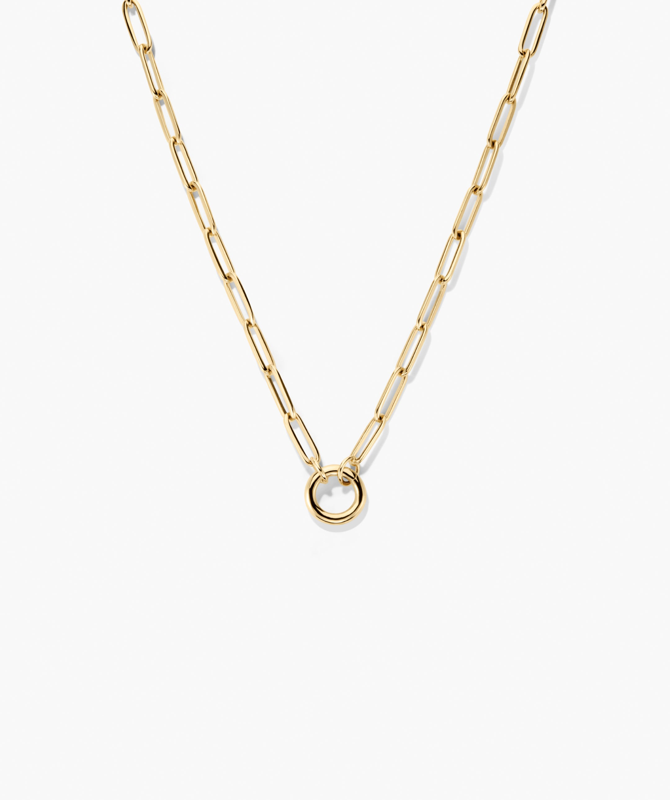 Handcrafted Paperclip Chain Charm Necklace - Jewelry | Mejuri | Mejuri Fine Crew