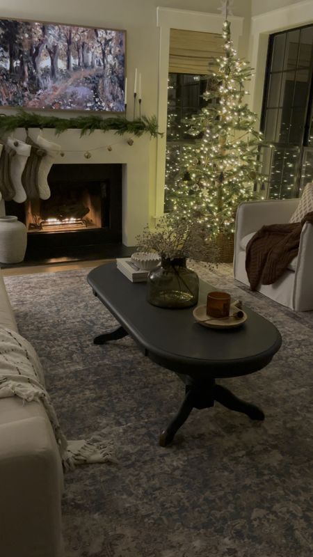 christmas decor
living room
rug
coffee table
king of christmas tree
king noble fir 6.5ft
stockings
garland


#LTKHoliday #LTKhome
