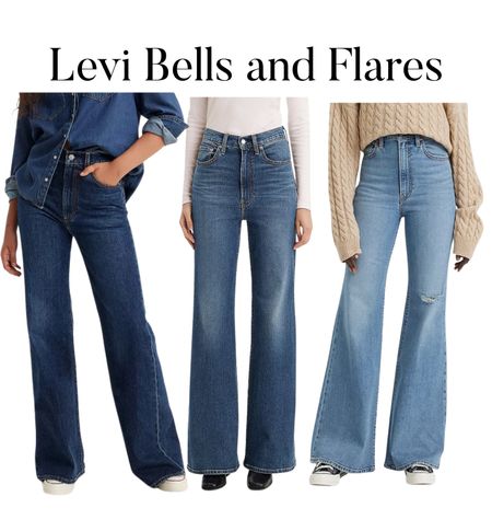 Levi Ribcage Bells and 726 Flares. Very comfortable and flattering. 
Size up! 
Ordered 28x32 in both and the fit perfectly. 
I’m 5’4 1/2” 125lbs

#LTKstyletip