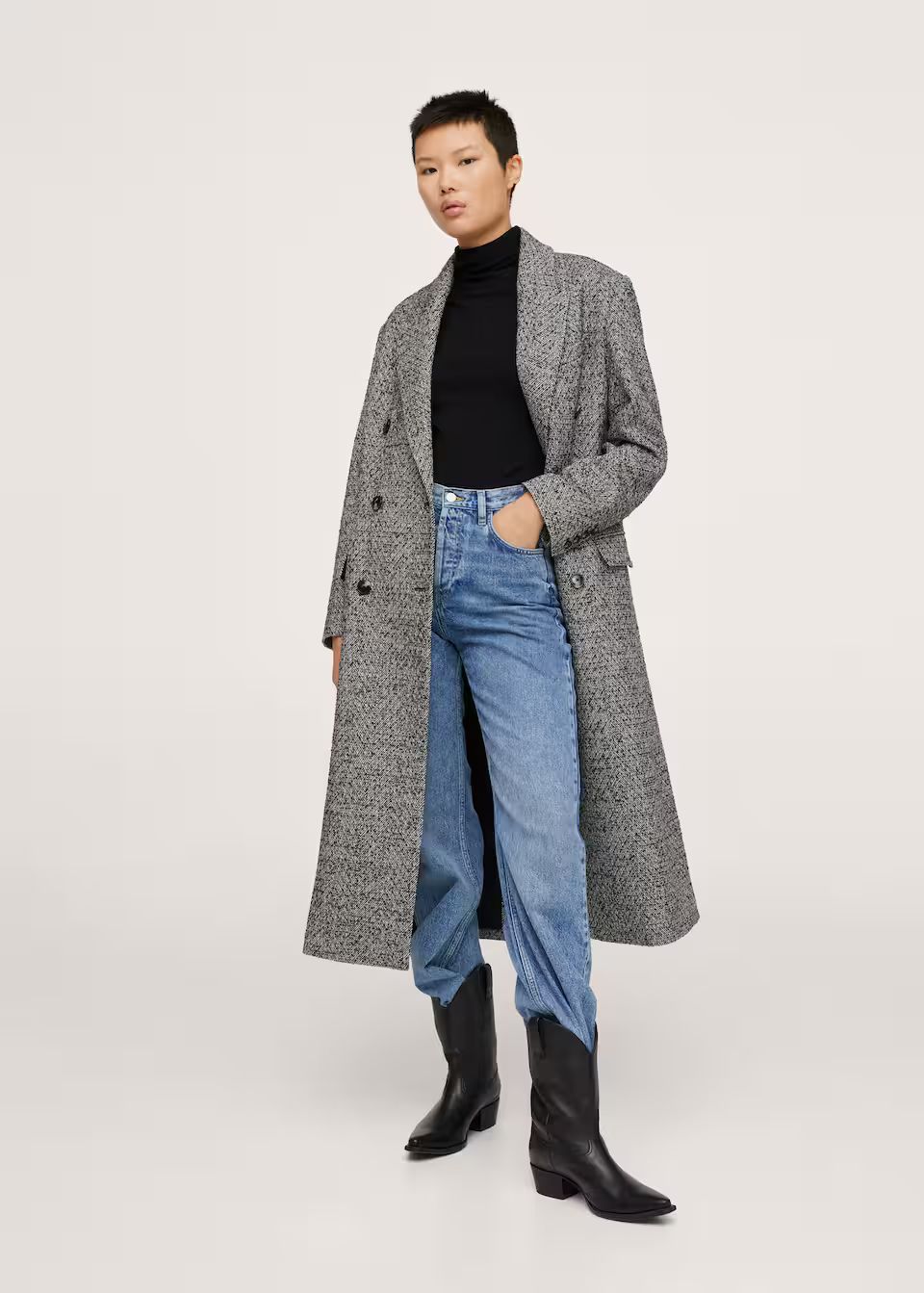 Oversize wool coat | MANGO (US)