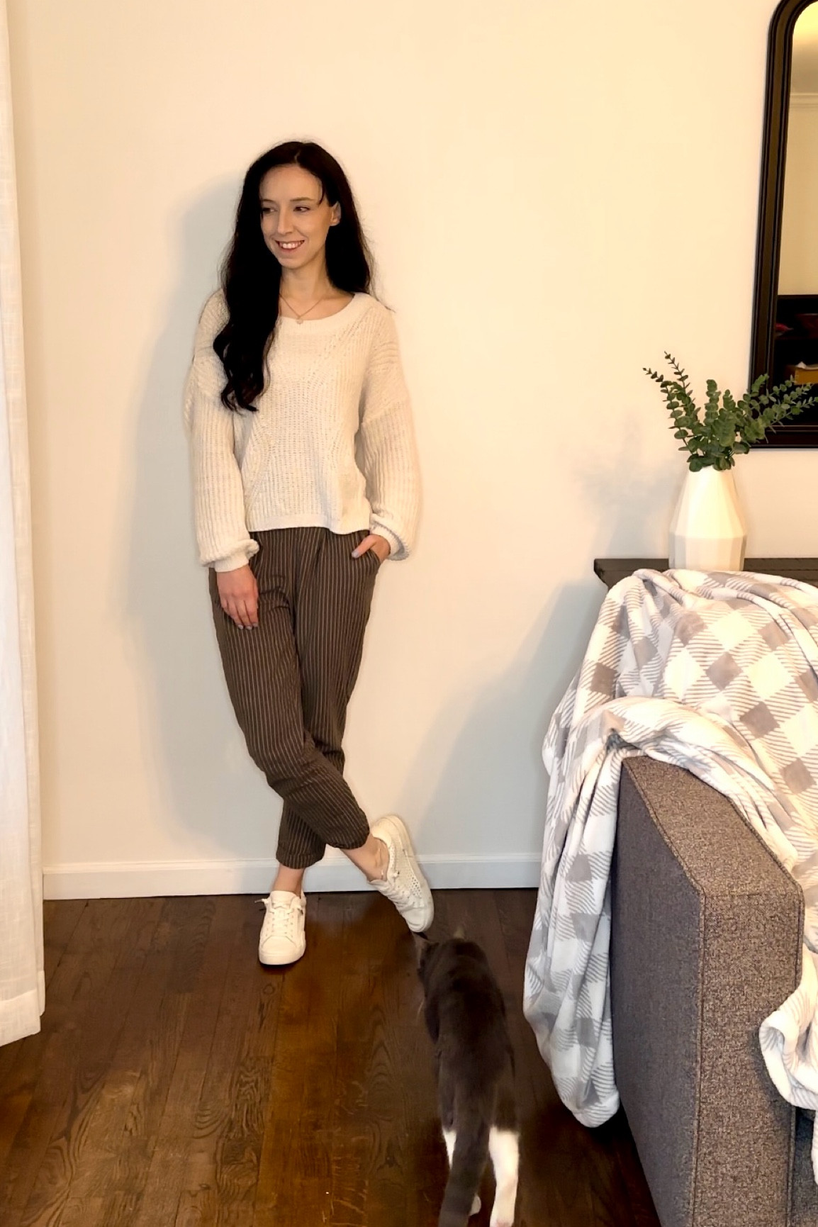 White sweater size XS
Green pants size S
White sneakers size 6.5

Work outfit, spring outfit, casual outfit, easy outfit, minimalist outfit, millennial outfit 

#LTKworkwear #LTKstyletip #LTKSeasonal