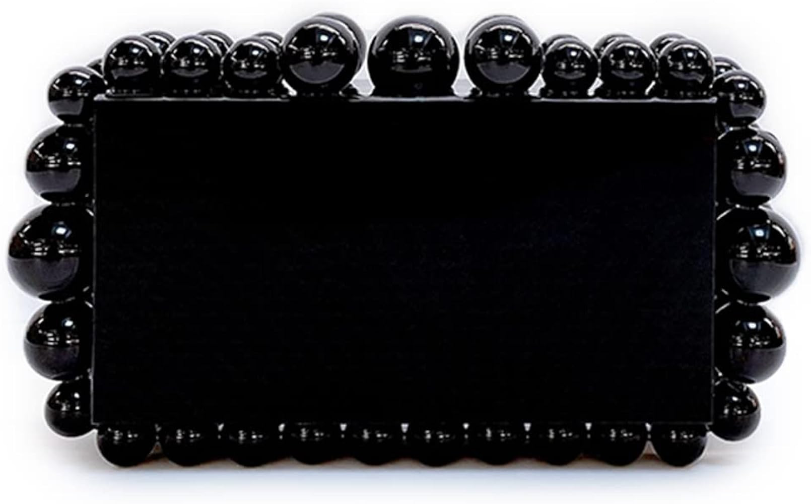 Rejolly Acrylic Clutch Purse for Women Beads Square Box Pearly Bauble Evening Handbag for Wedding Co | Amazon (US)