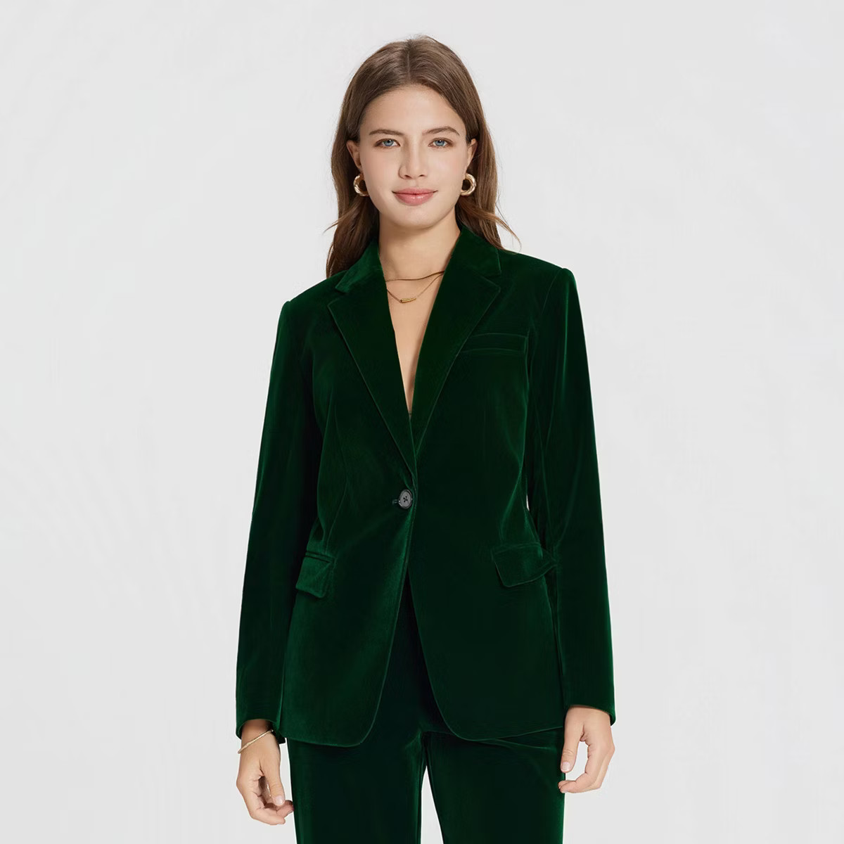 Women's Velvet Blazer - A New Day™ Wine Red XS | Target