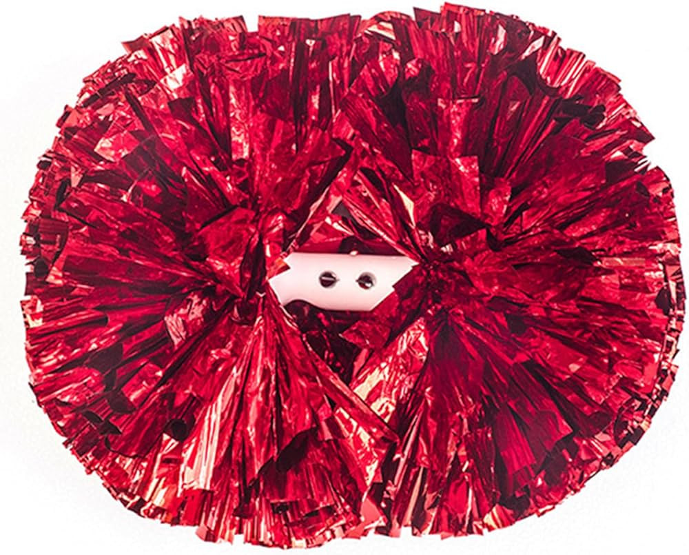 2 Pack Pom Poms Cheerleading, Cheerleading Pom Poms for Girls with Baton Handle, Cheer Pompoms fo... | Amazon (US)