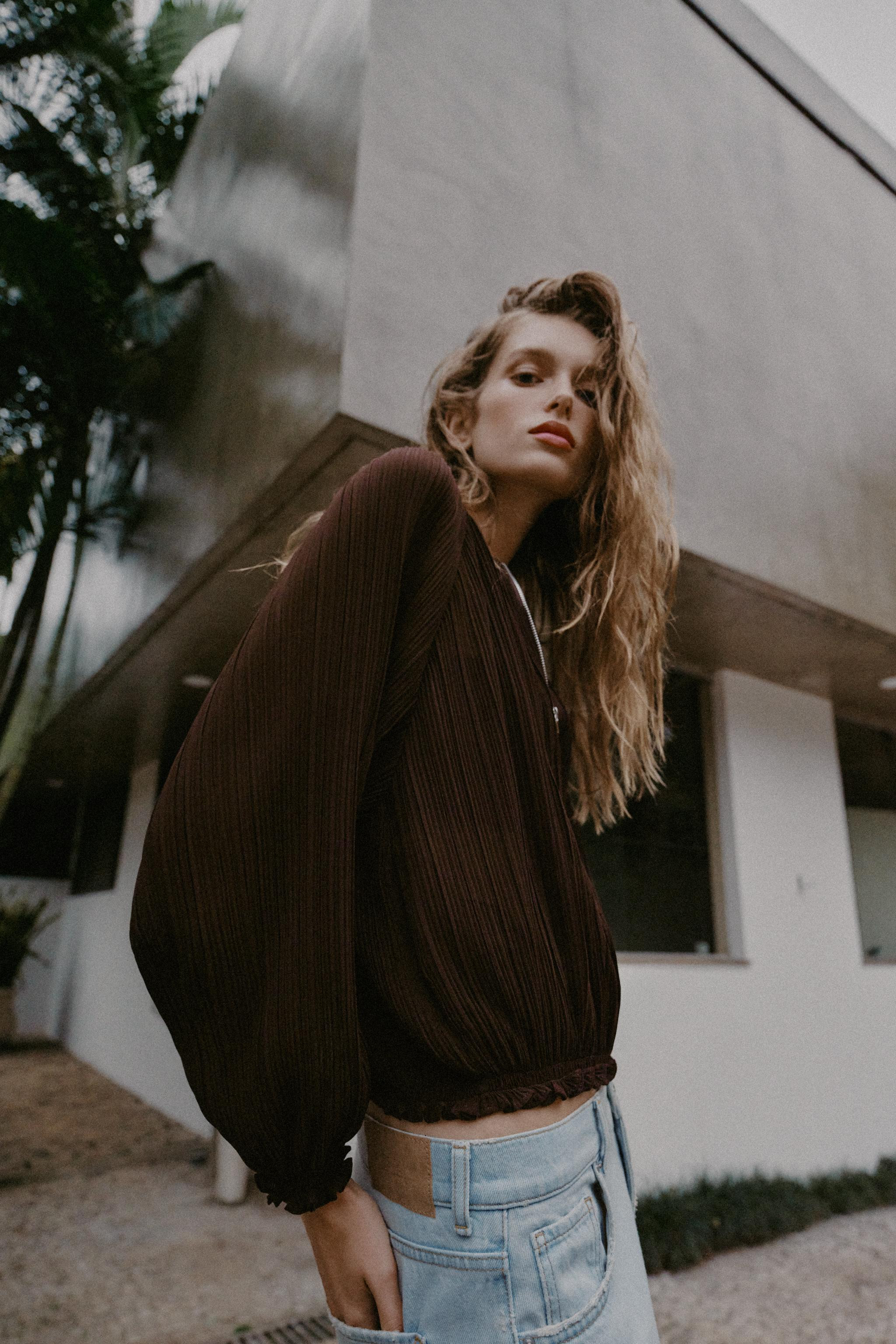 PLISSIERTE ORGANZA-JACKE | Zara DE