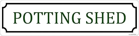 Metal Sign POTTING SHED Tin Sign Wall Plaque Room Door Decor Club Bar Garage Tin Plates Indoor & ... | Amazon (US)