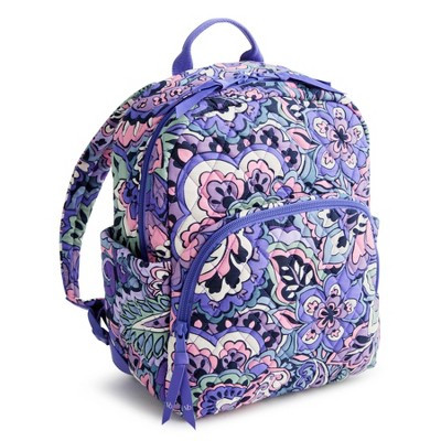 Vera Bradley Women's Outlet Cotton Essential Small Backpack Floral Swirls | Target