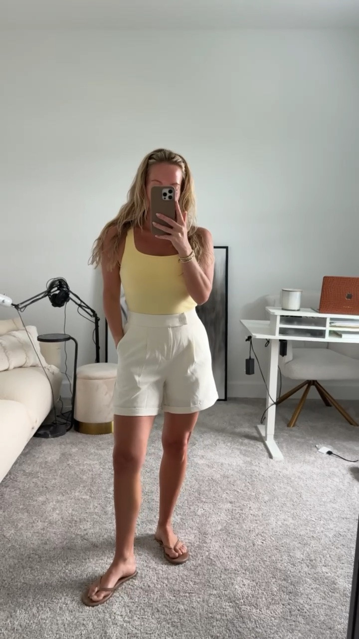High waisted linen shorts with the Amazon tank. Grabbed the square neck tank this time in a few colors.

Wearing small in both.

Amazon fashion, casual ootd, elevated everyday outfits, spring style, summer style

#LTKSeasonal #LTKTravel #LTKootd