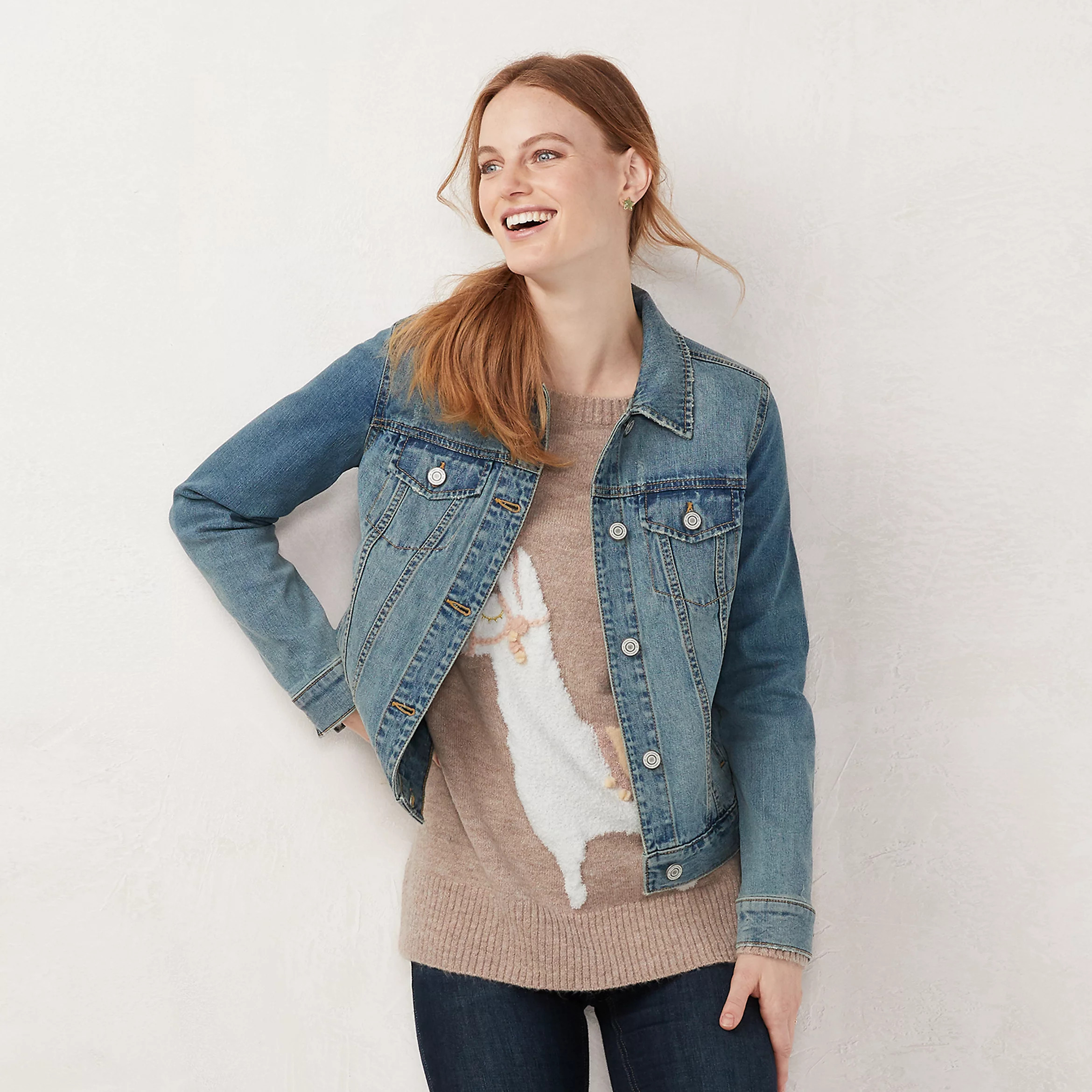 Petite LC Lauren Conrad Denim Jacket | Kohl's