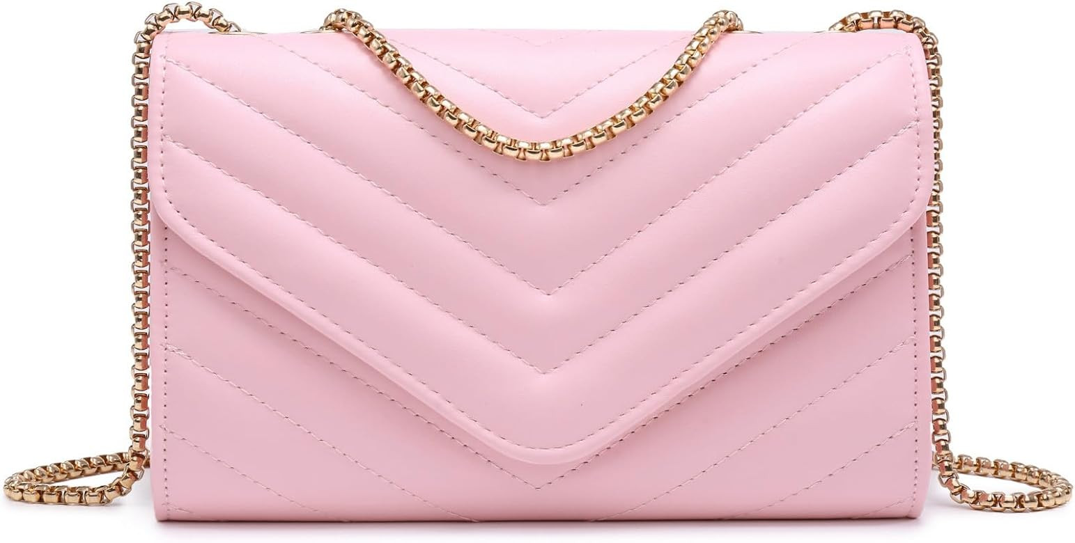 Dasein Women Small Quilted Crossbody Bags Stylish Designer Evening Bag Clutch Purses and Handbags... | Amazon (US)