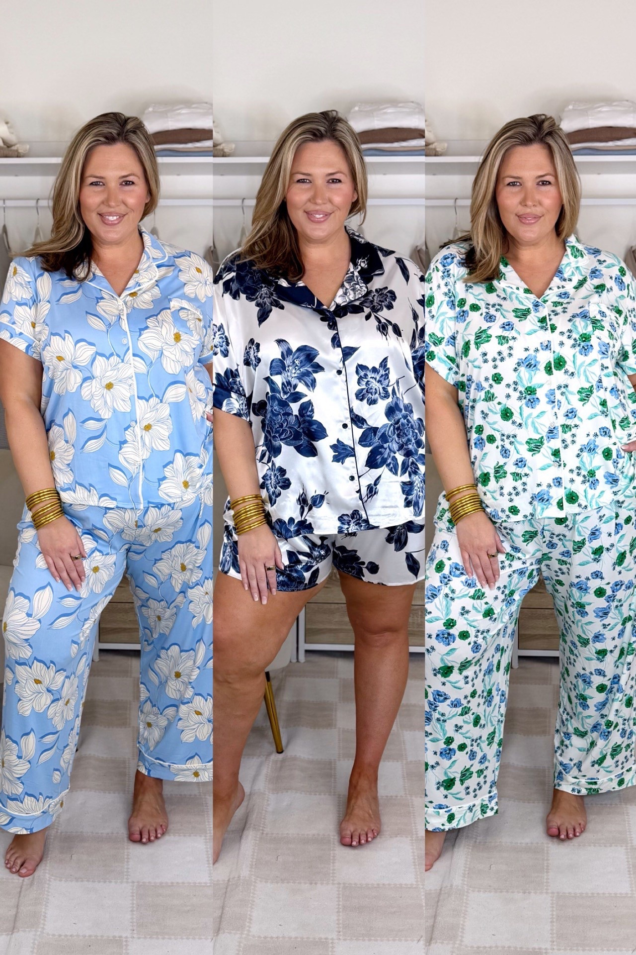 These jams are so so good! They run true to size and are the softest things EVERRRR! 1. 2X 2. 3X 3. I sized up to a 3X in these but the 2X also fit! 

These would also make a great Mother’s Day gift!

Plus size fashion, plus size pajamas, matching set, comfy casual

#LTKOver40 #LTKStyleTip #LTKPlusSize