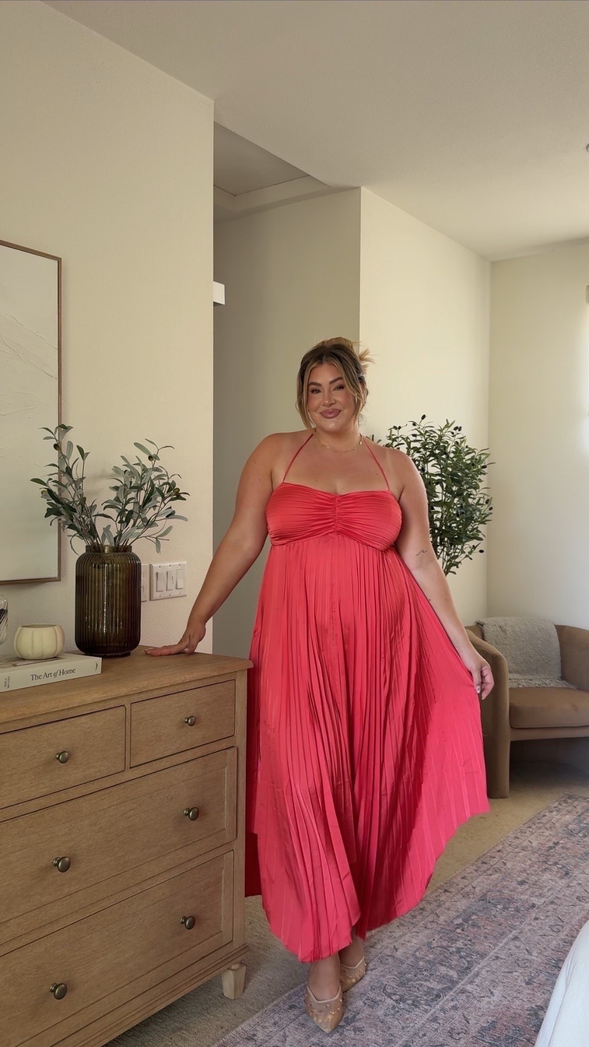 Spring wedding guest dress 🌷 

Dress is on clearance for less than $35 at Express✨

wearing this dress in an xl! 

Summer dresses, wedding guest dress summer, Vanessa Etheridge

#LTKSaleAlert #LTKWedding #LTKMidsize