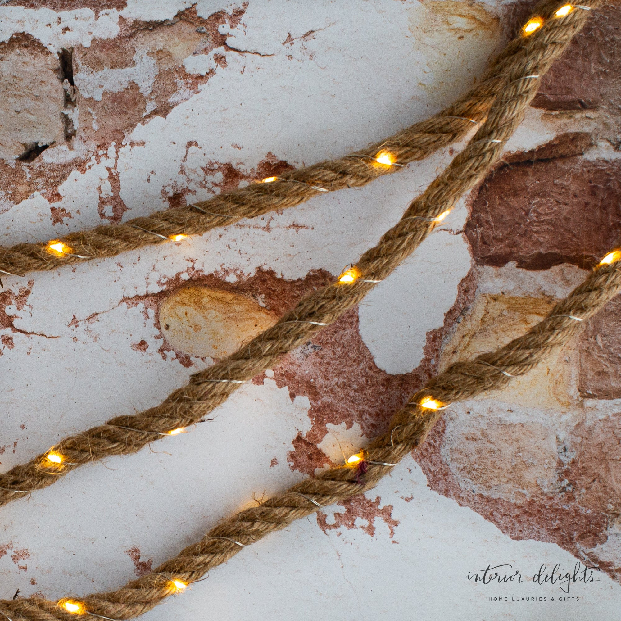 Solar Jute Garden Rope with Lights | Interior Delights