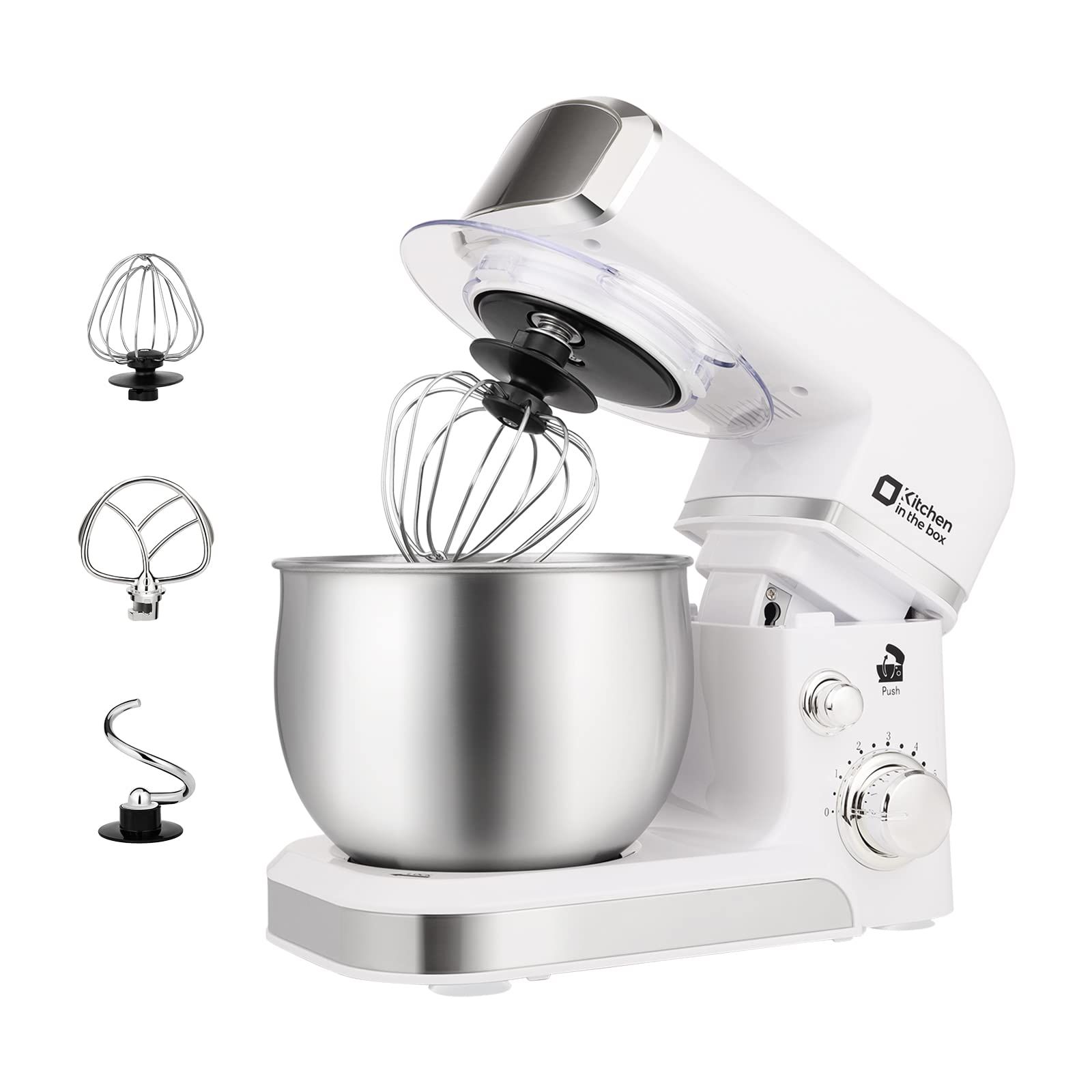 Kitchen in the box Stand Mixer,3.2Qt Mini Electric Food Mixer,6 Speeds Portable Lightweight Kitch... | Amazon (US)