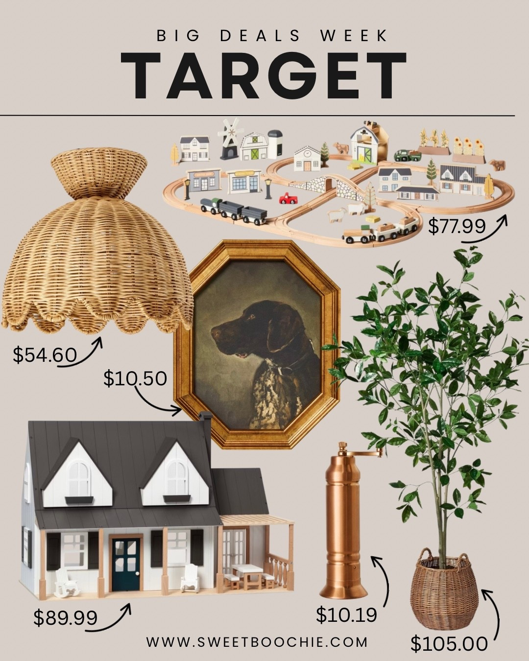 Target big deals circle week home decor and toys for the holidays. 

Doll house, wooden train set, rattan flush light, faux tree, vintage art, copper salt and pepper grinder 

#LTKSaleAlert #LTKKids #LTKHome