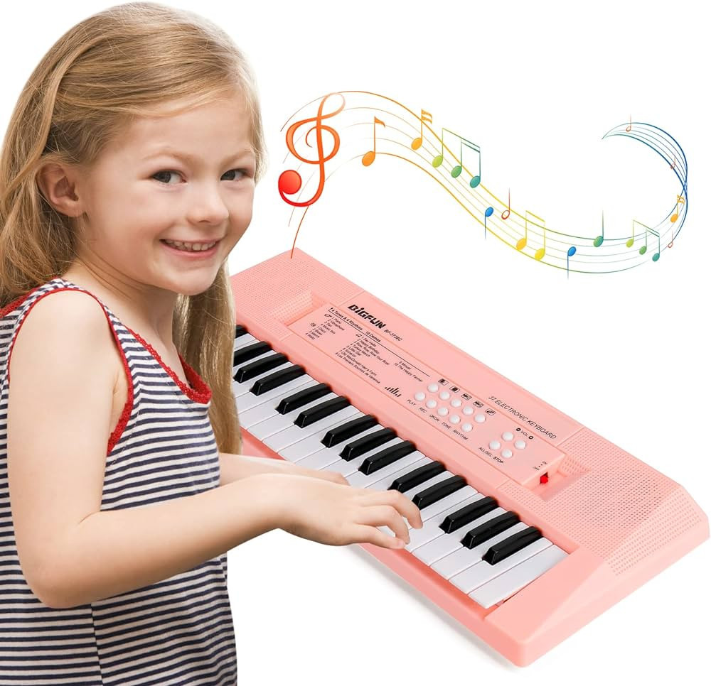 TOQIBO Kids Piano Keyboard, 37 Keys Electronic Piano for Kids Portable Multi-Function Musical Ins... | Amazon (US)