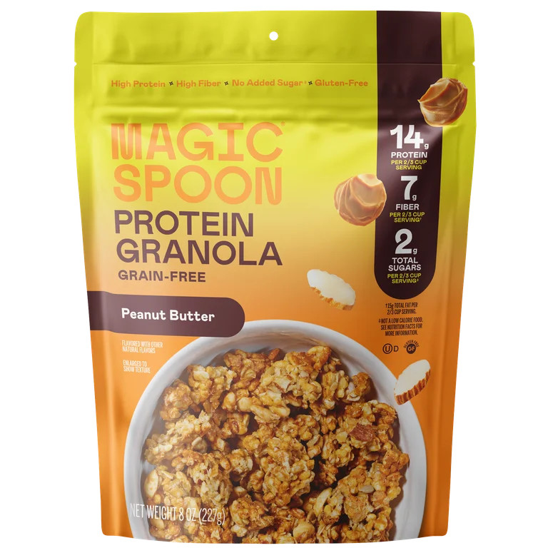 Magic Spoon Grain-Free Peanut Butter Protein Granola Bag, 8 oz | Walmart (US)
