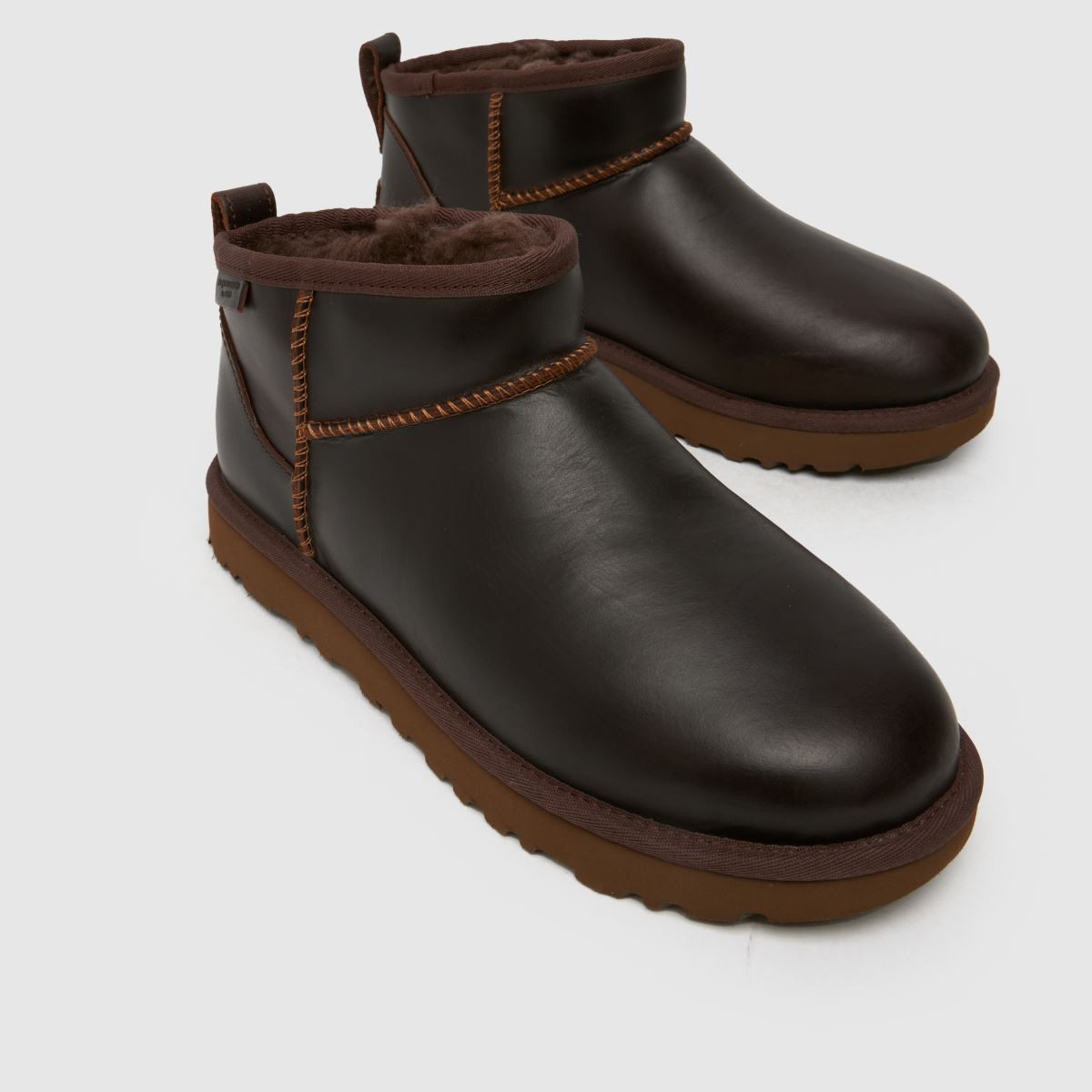 Womens Burnt Cedar UGG Classic Ultra Mini Leather Boots | schuh | Schuh