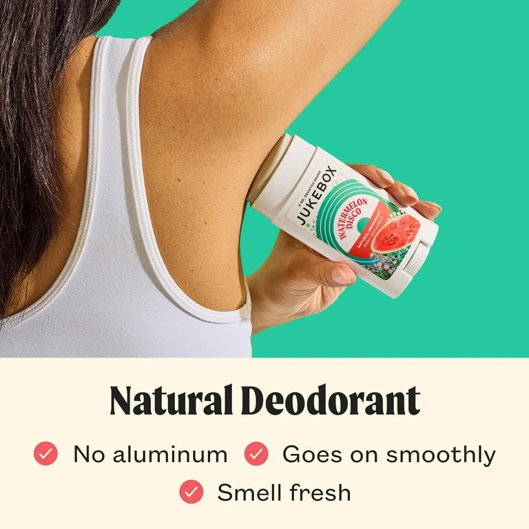 Jukebox Watermelon Disco Natural Deodorant Aluminum Free Deodorant for Women, 2.65 oz - Walmart.c... | Walmart (US)