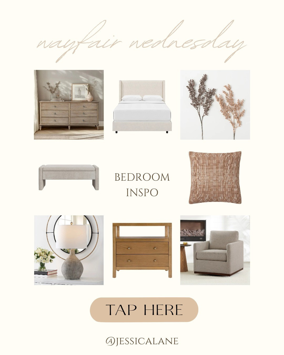 Bedroom inspiration finds from Wayfair featuring cozy layers, calming tones, and timeless details.#WayfairCreator #WayfairHome #WayfairFinds #BedroomInspo #HomeDecor

#LTKSeasonal #LTKHome