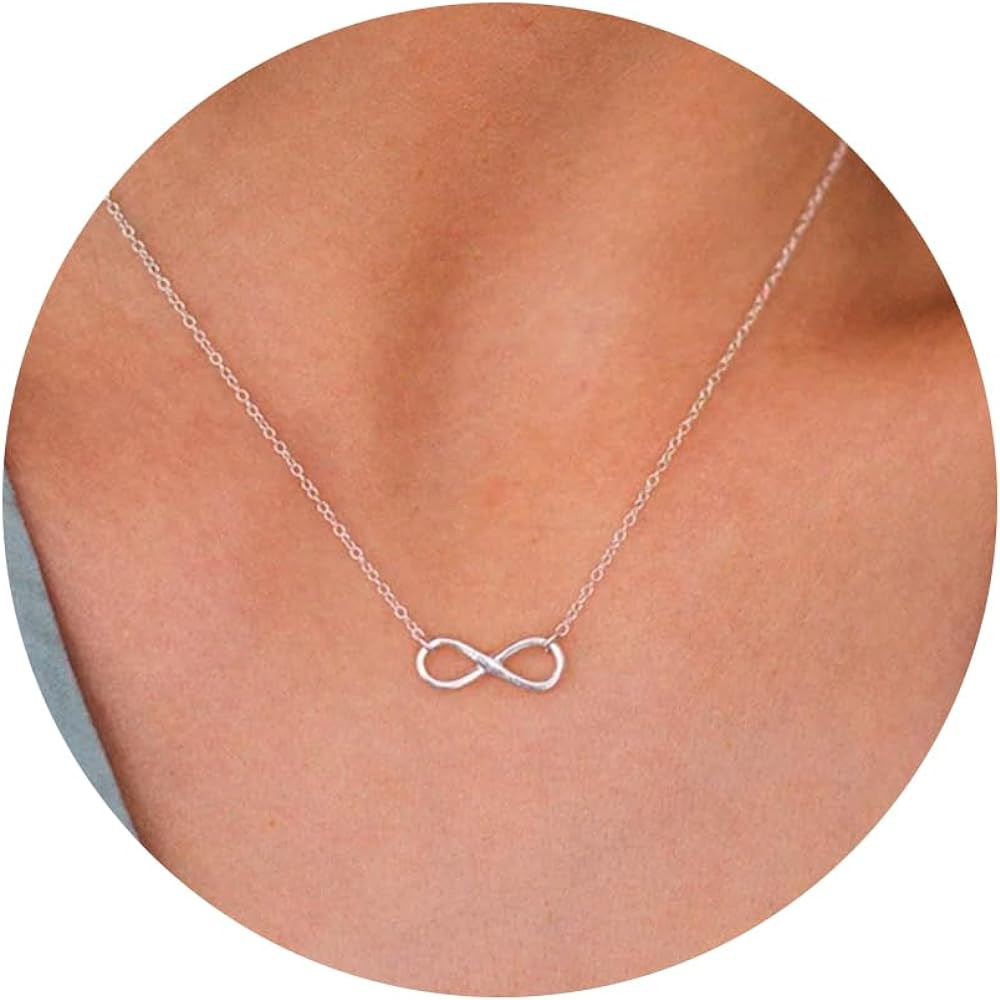 Gold Necklace for Women-14k Gold Plated Infinity Necklace Star Of David Necklace Evil Eye Cross P... | Amazon (US)