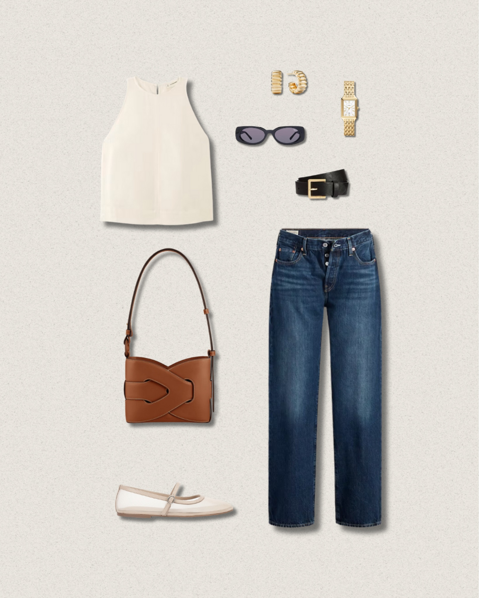 The perfect spring look for running errands or have a coffee in the city! 🫶🏼 Linnen top, with dark wash jeans paired with my fave accessories and some trendy mesh ballerinas 🩰 The bag is from Poléne Paris 🫶🏼

#LTKSeasonal #LTKshoecrush #LTKstyletip