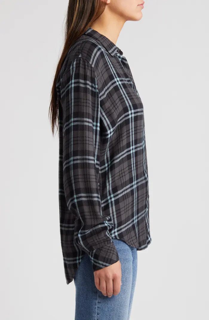 Hunter Plaid Herringbone Button-Up Shirt | Nordstrom