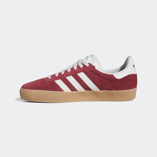 adidas Shared/Crywht/Goldmt Unisex Gazelle ADV Shadow redCrystal White/Gold met. 8.5 US, Wide Men | Amazon (US)