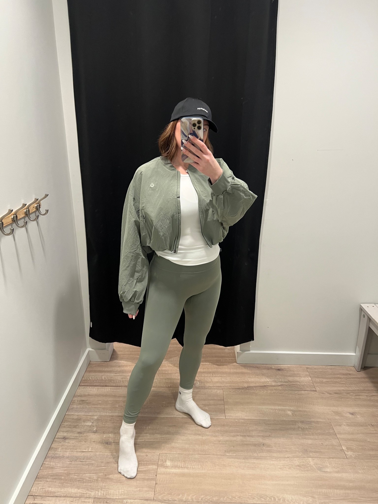 New lululemon crinkle nylon track jacket in the medium with the no line wuner trains! 

#LTKMidsize #LTKfitnessgoals #LTKActive