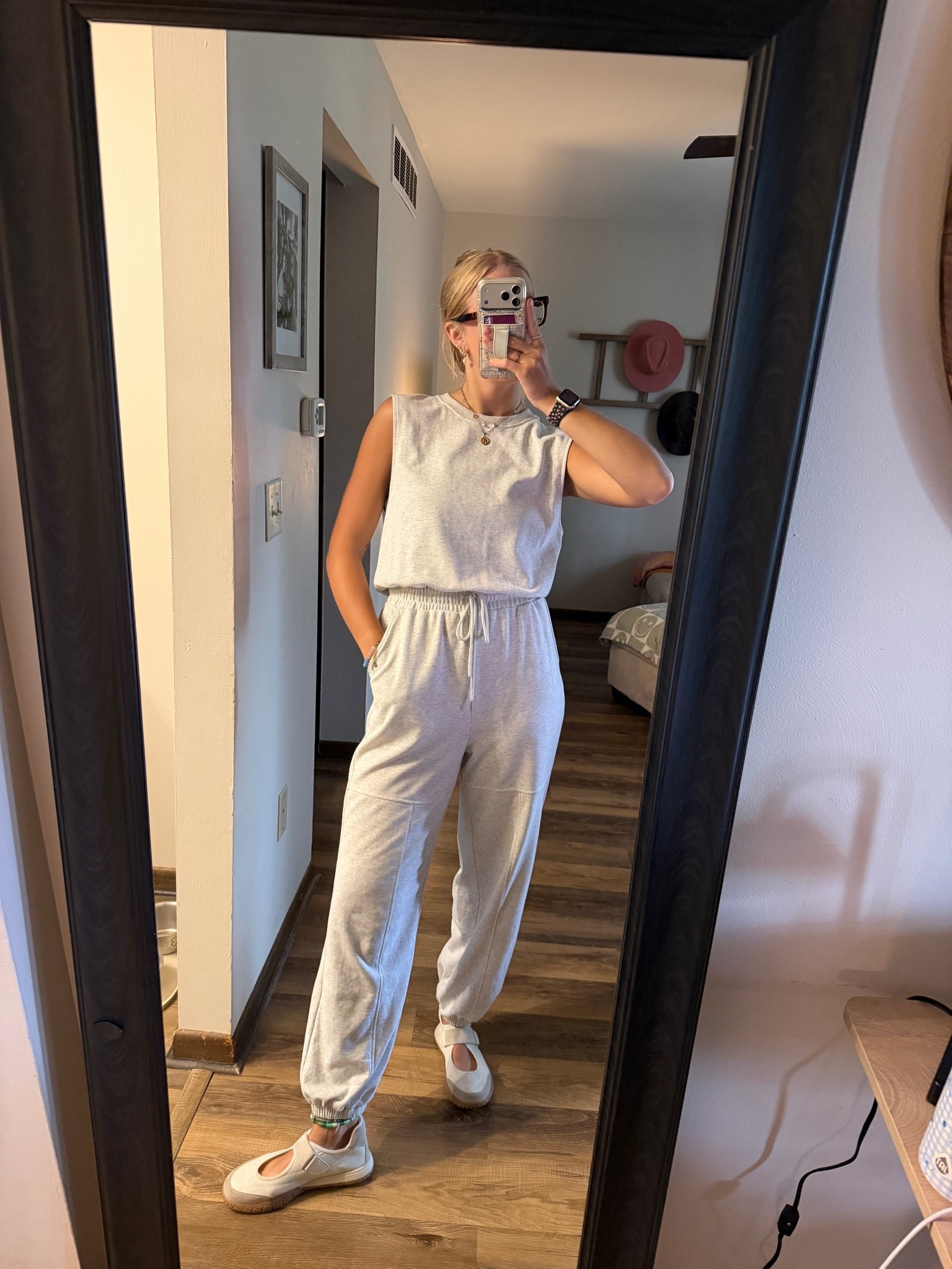 Friday’s OOTD — 06.05.26 🩶

Medium in grey Amazon jumpsuit (my favvvv jumpsuit for wfh days or traveling)
8.5 in casual sneaks from @DSW 
Small in black Target cami tank top

Amazon finds, Amazon fashion, Amazon jumpsuits, Amazon trends, Amazon travel outfits, grey jumpsuits, jumpsuit outfits, spring outfits, summer outfits, Target finds, DSW shoes, DSW sneakers, summer sneakers, trending outfits, outfit of the day

#LTKootd #LTKSaleAlert #LTKSeasonal