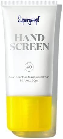 Supergoop! Handscreen SPF 40, 1 fl oz - Preventative, SPF Hand Cream For Dry Cracked Hands - Fast... | Amazon (US)