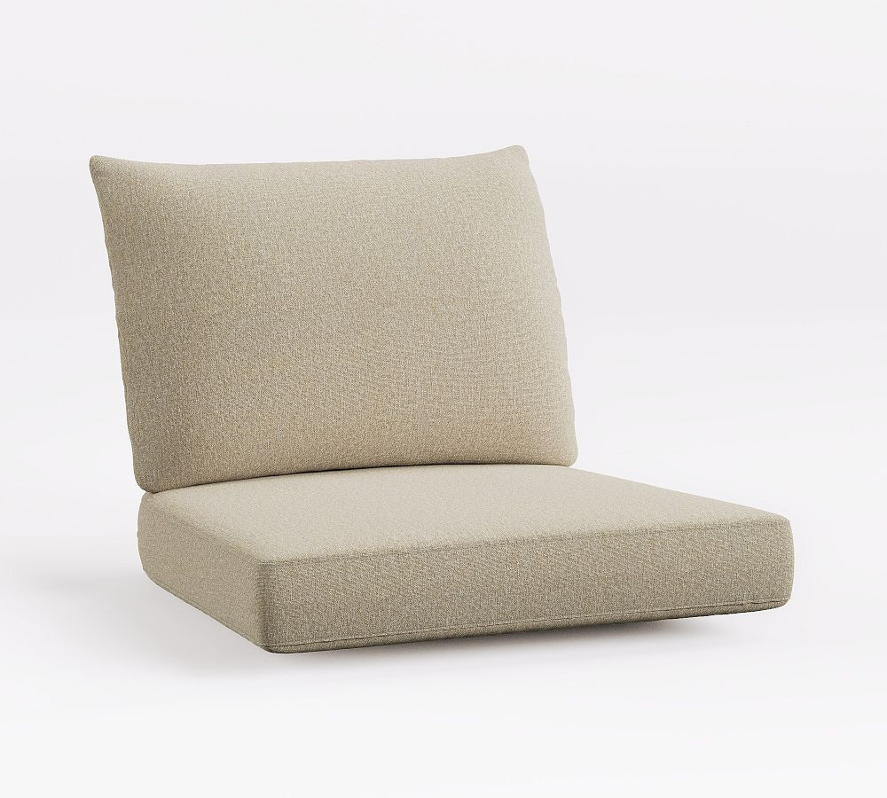 Lakewood Rope Swivel Outdoor Lounge Chair with High Performance Cushion Covers | Pottery Barn (US)