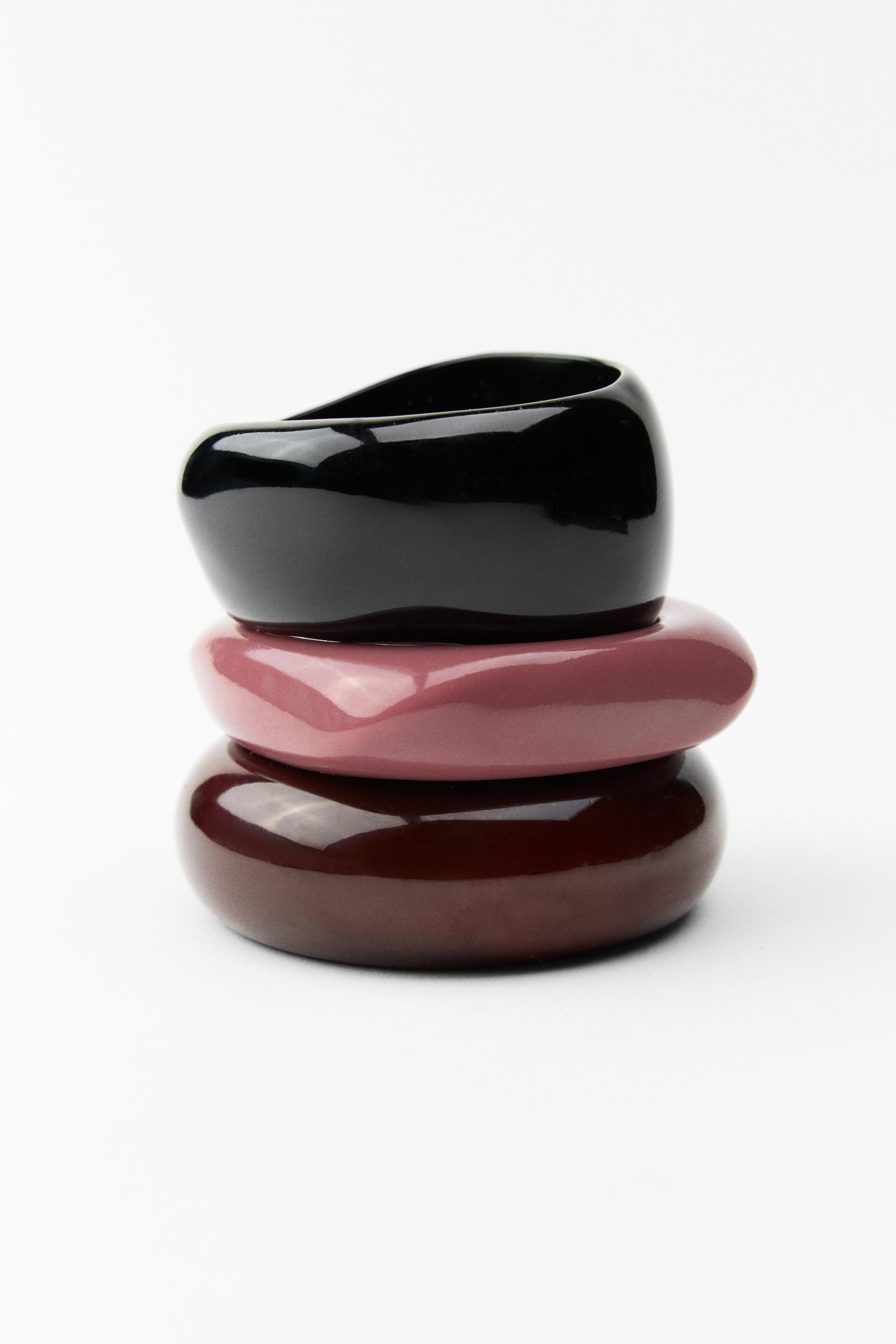 3 PACK OF RESIN BRACELETS | Zara US