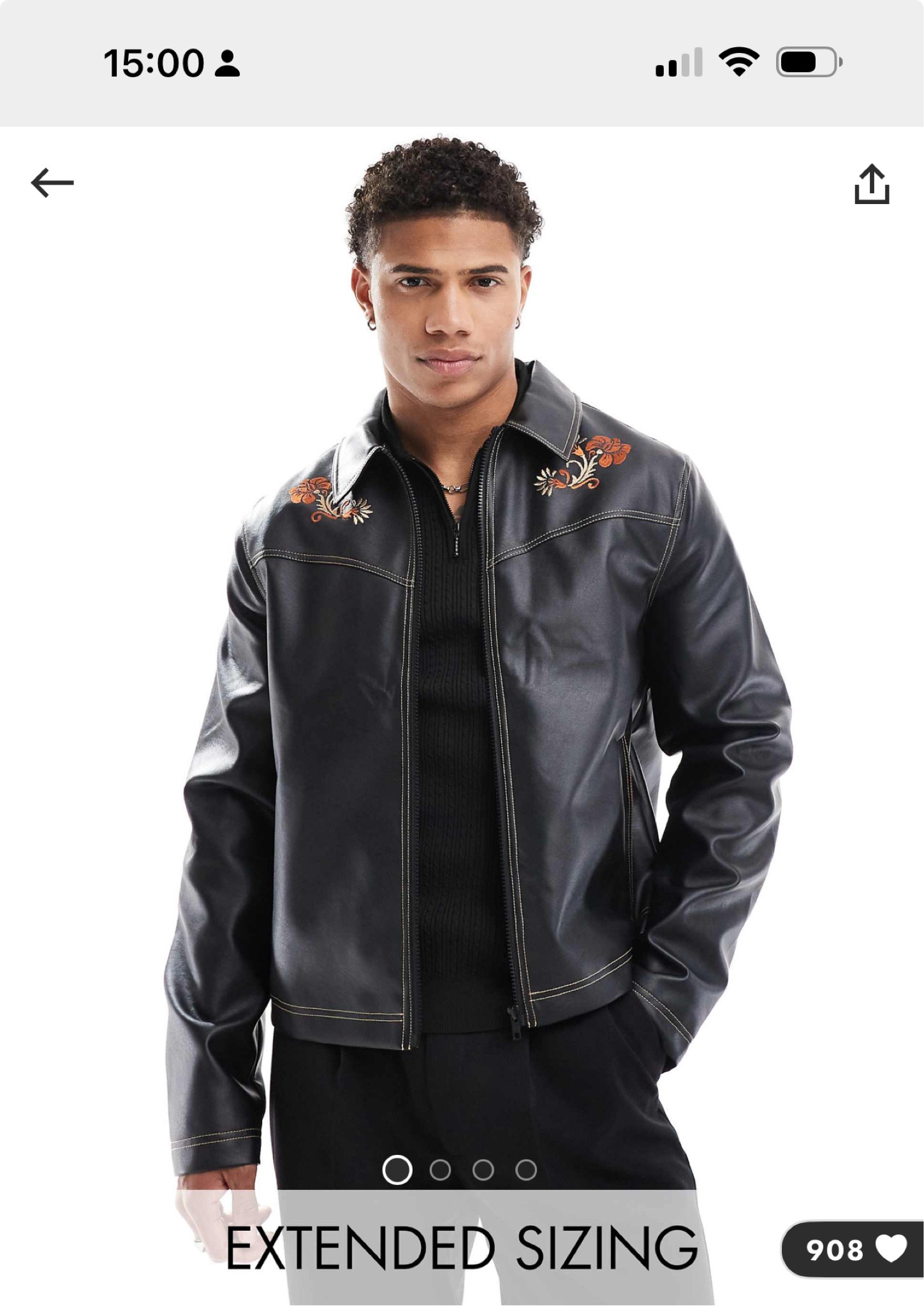 ASOS DESIGN faux leather harrington jacket with floral embroidery in black

#LTKgrwm #LTKhome #LTKWinterSale