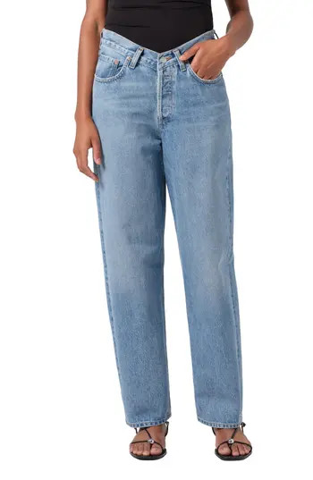 AGOLDE V-Waist Baggy Straight Leg Jeans in Fairway at Nordstrom Rack, Size 29 | Nordstrom Rack