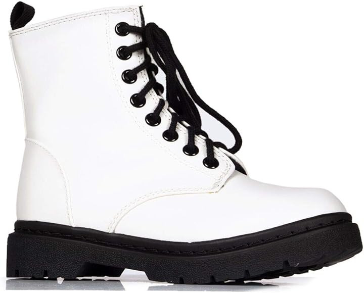 J. Adams Harley Combat Boot - Casual Outdoors Slip On Lace Up Ankle Bootie | Amazon (US)