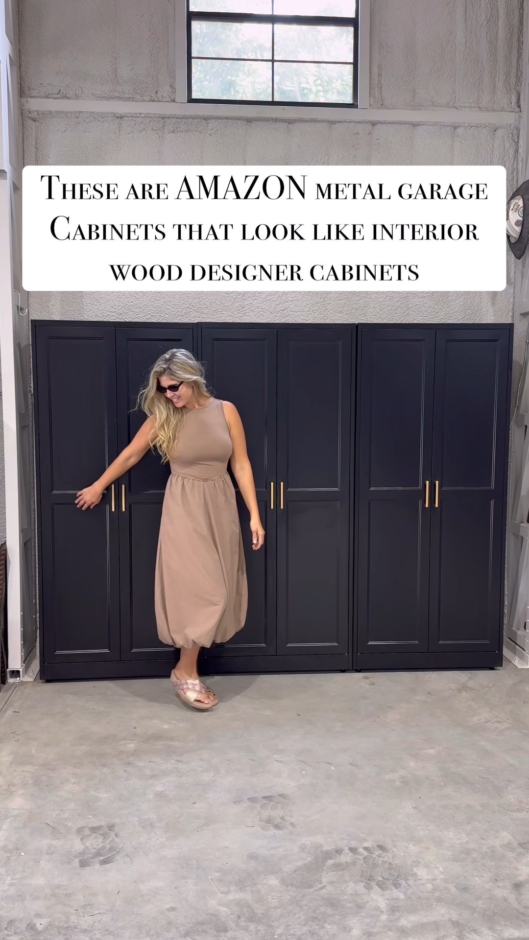 Metal garage cabinets that are from Amazon and look like interior designer indoor cabinets for garage storage and organization 

#LTKHome