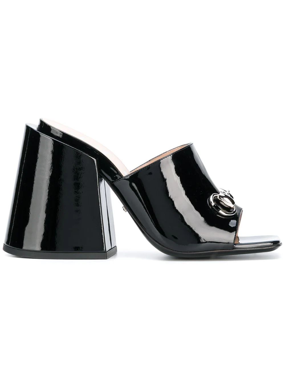 Gucci high-heeled slides - Black | FarFetch Global