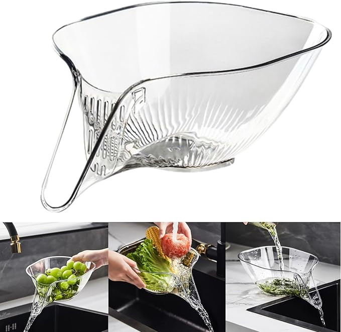 Multi-functional Drain Basket with Funnel, 2025 New Kitchen Sink Drain Basket with Strainer Conta... | Amazon (US)